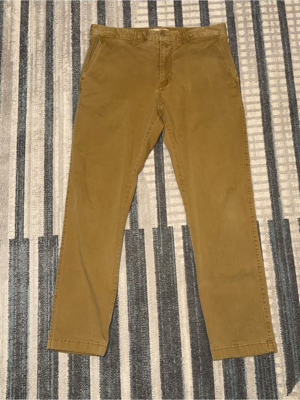 Madewell Men's Work/Casual Slim Fit Chino Pants in Khaki Brown, Size 33x30